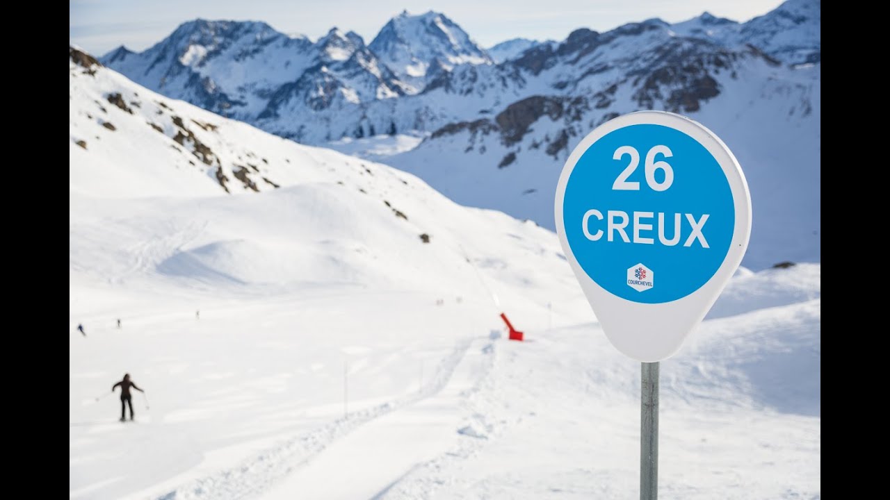 [4K] POV Skiing Wide & Long Blue piste Creux in Courchevel&ndash; The Best Intermediate Slope