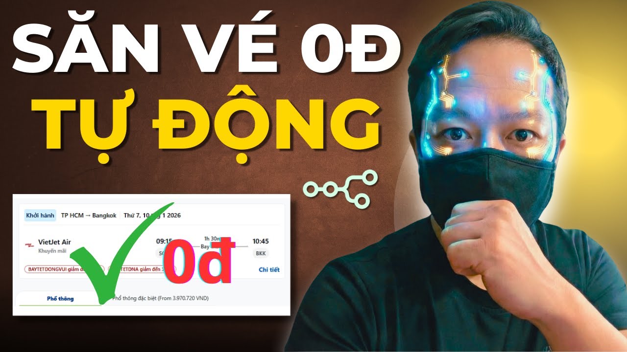✈️ Đừng Mua Vé Đắt Nữa! Cách Tạo Tool Săn Vé Rẻ Tự Động Báo Về Telegram Trong 10 Phút #n8nautomation