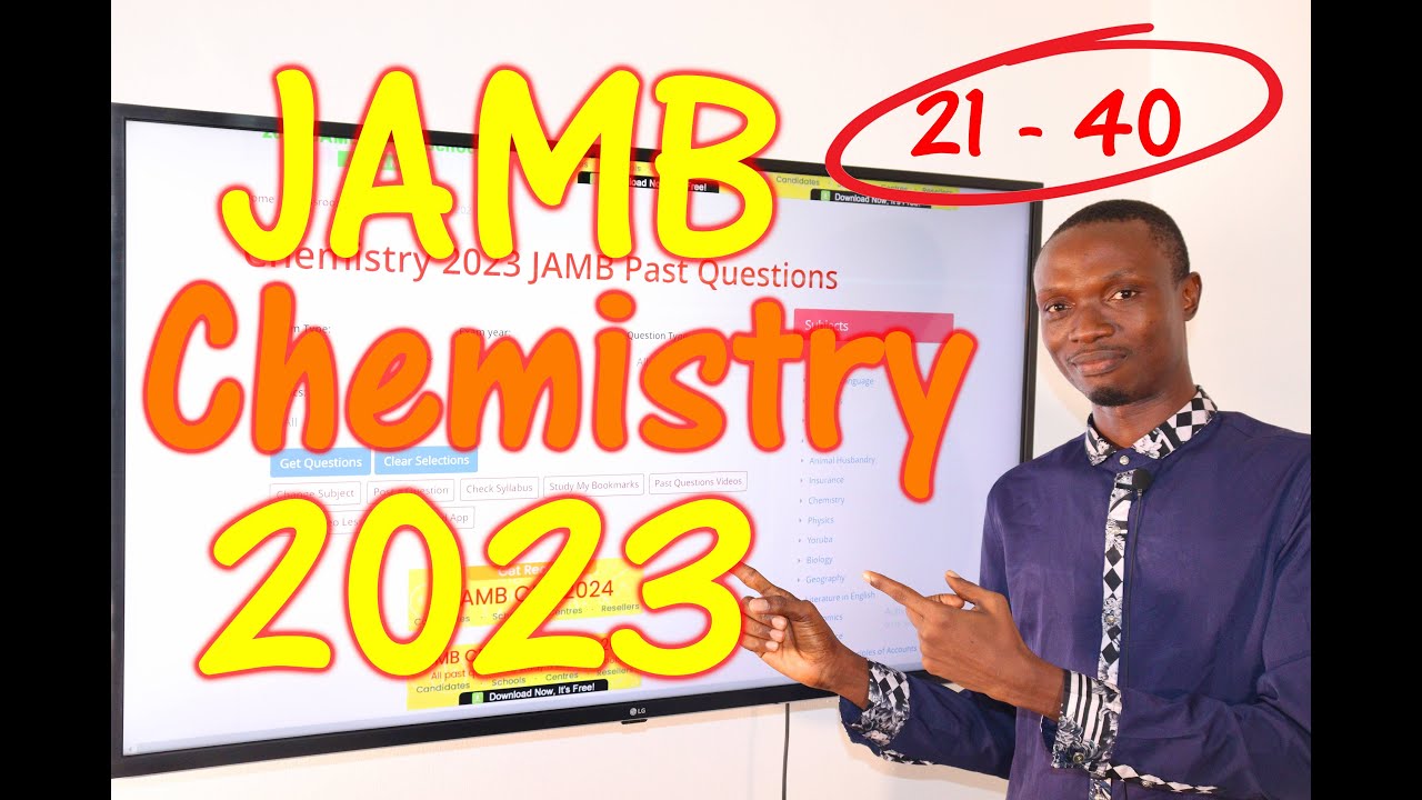 JAMB CBT Chemistry 2023 Past Questions 21 - 40