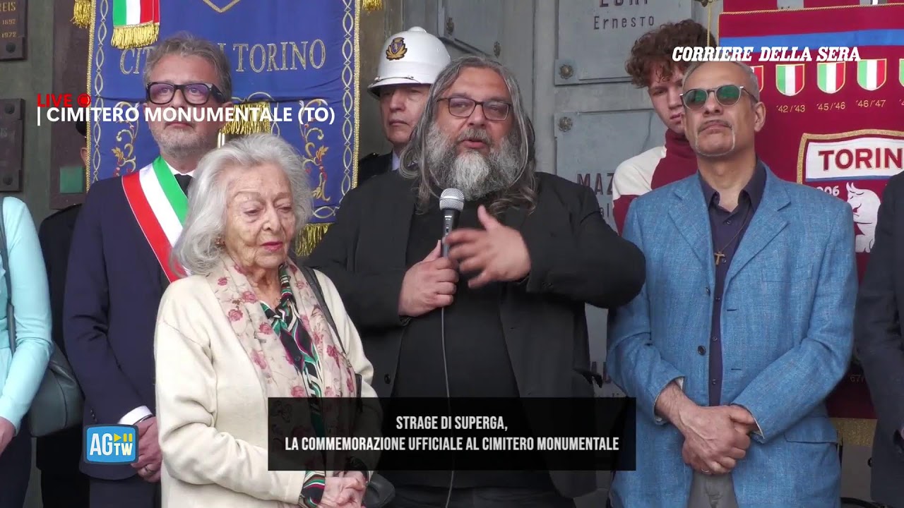 Strage di Superga, la commemorazione ufficiale al Cimitero Monumentale