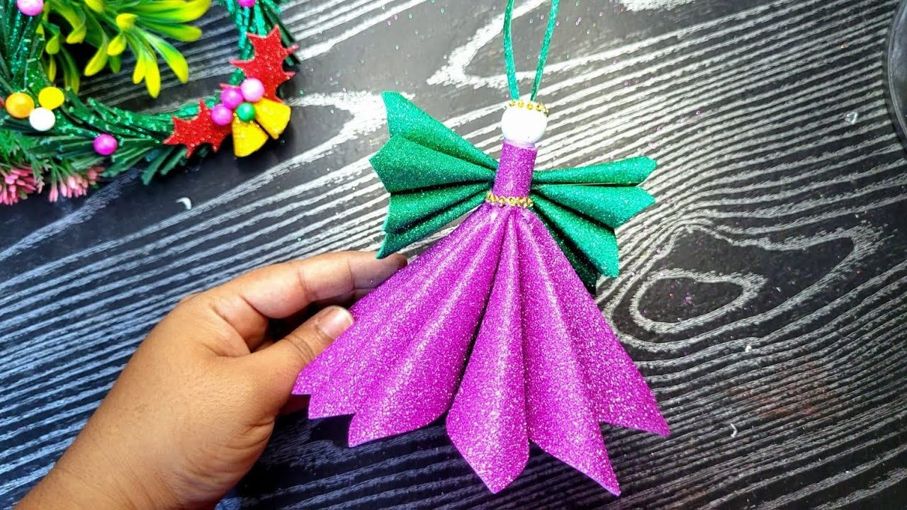 How to make Christmas Angel | foam sheet craft | diy | Christmas decor idea