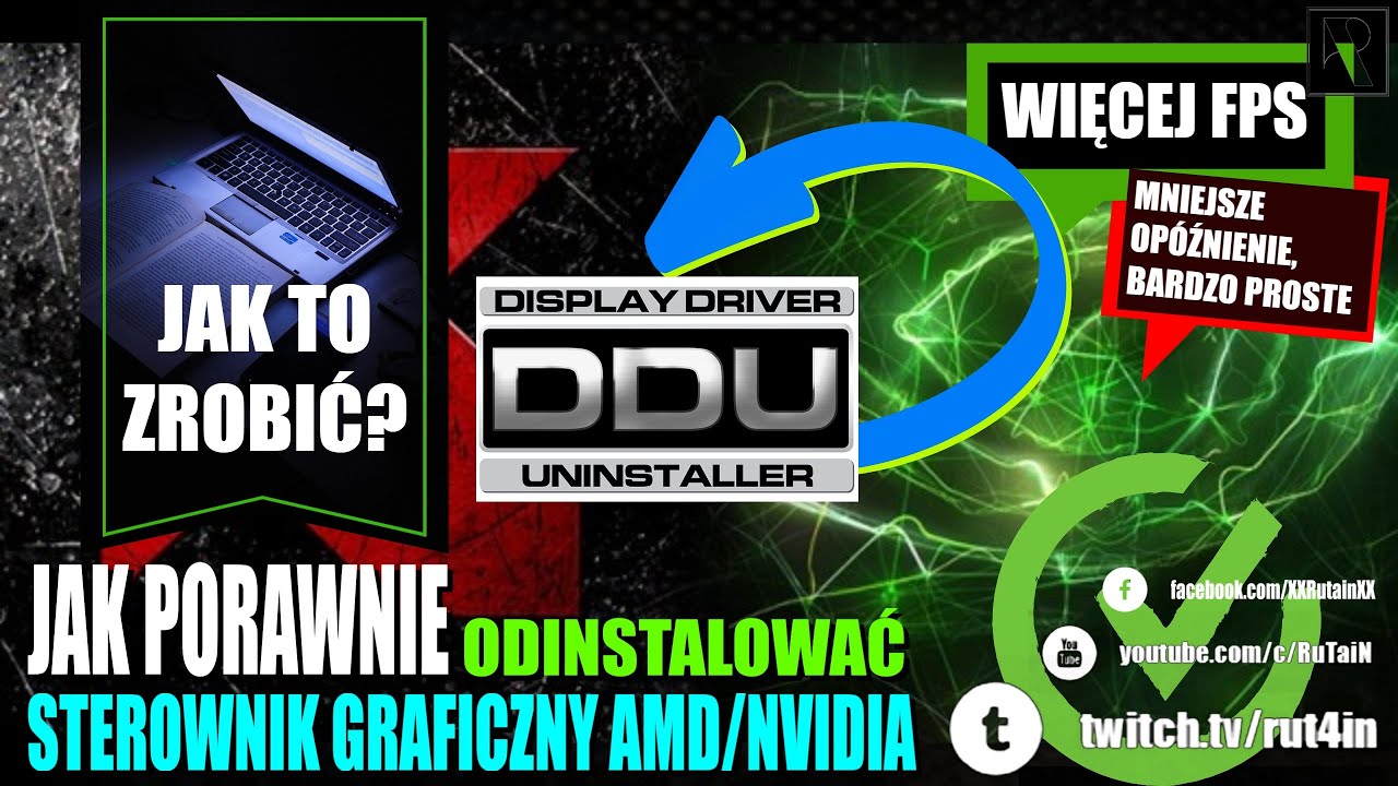 🔧Jak Poprawnie Odinstalować Sterownik Graficzny NVIDIA/AMD Poradnik