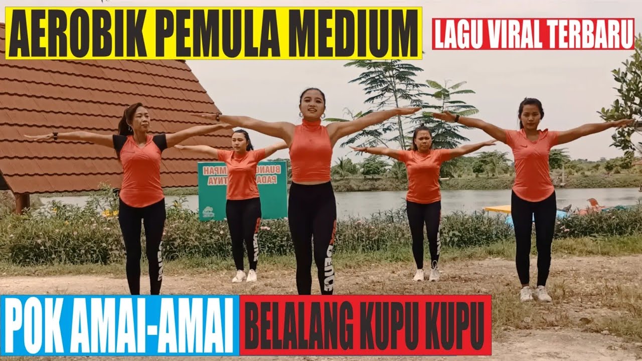 Aerobik pemula dangdut | Senam pok amai amai belalang kupu kupu