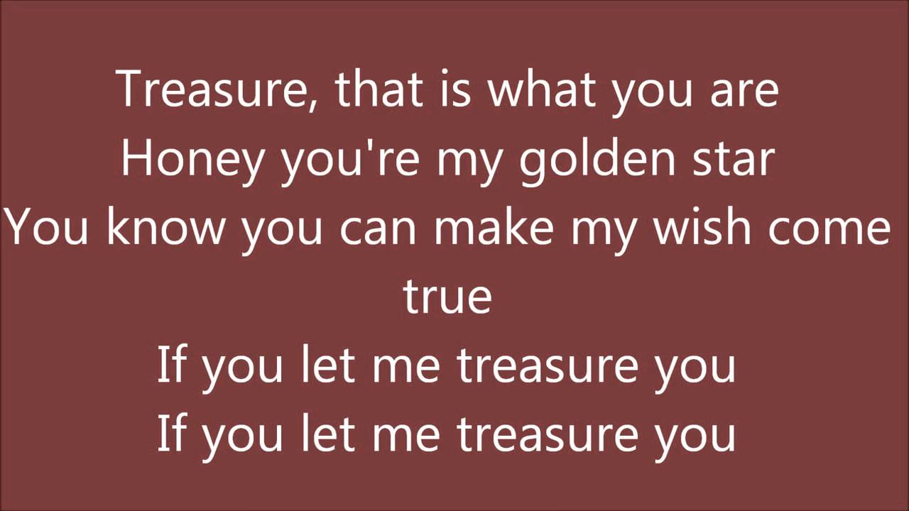 Bruno Mars   Treasure  lyrics