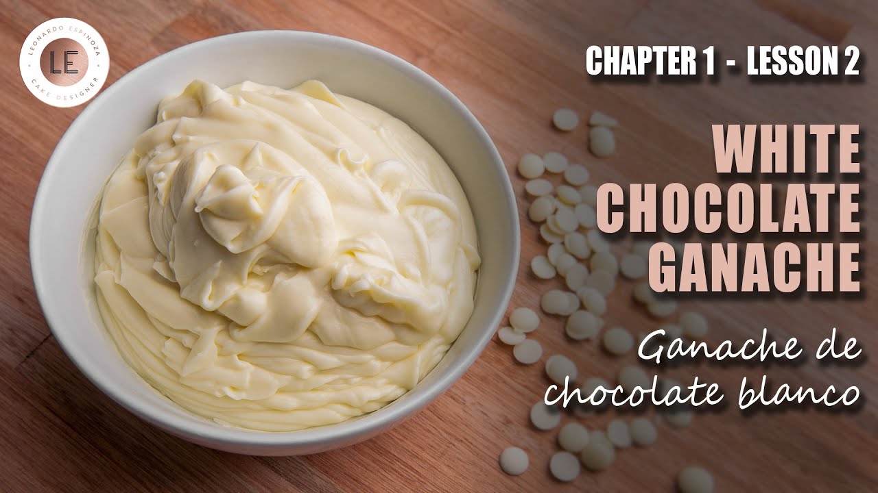 GANACHE de CHOCOLATE BLANCO | Para CUBRIR pasteles | Receta fácil