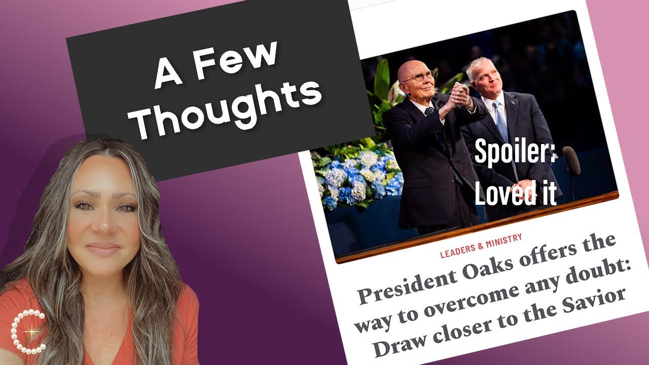 Thoughts On Oaks’s First Speech as President of the Church — Loved It
