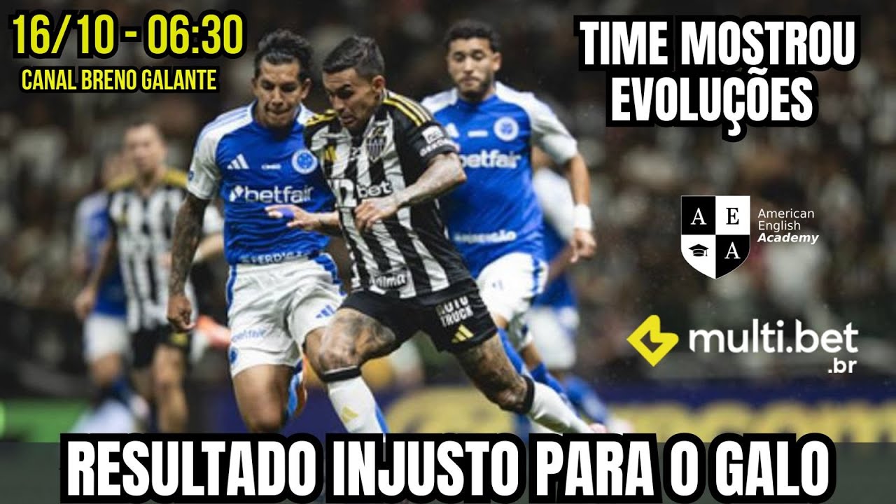 🛑AO VIVO🛑RESULTADO INJUSTO PARA O GALO 🔶TIME MOSTROU EVOLU&Ccedil;&Otilde;ES