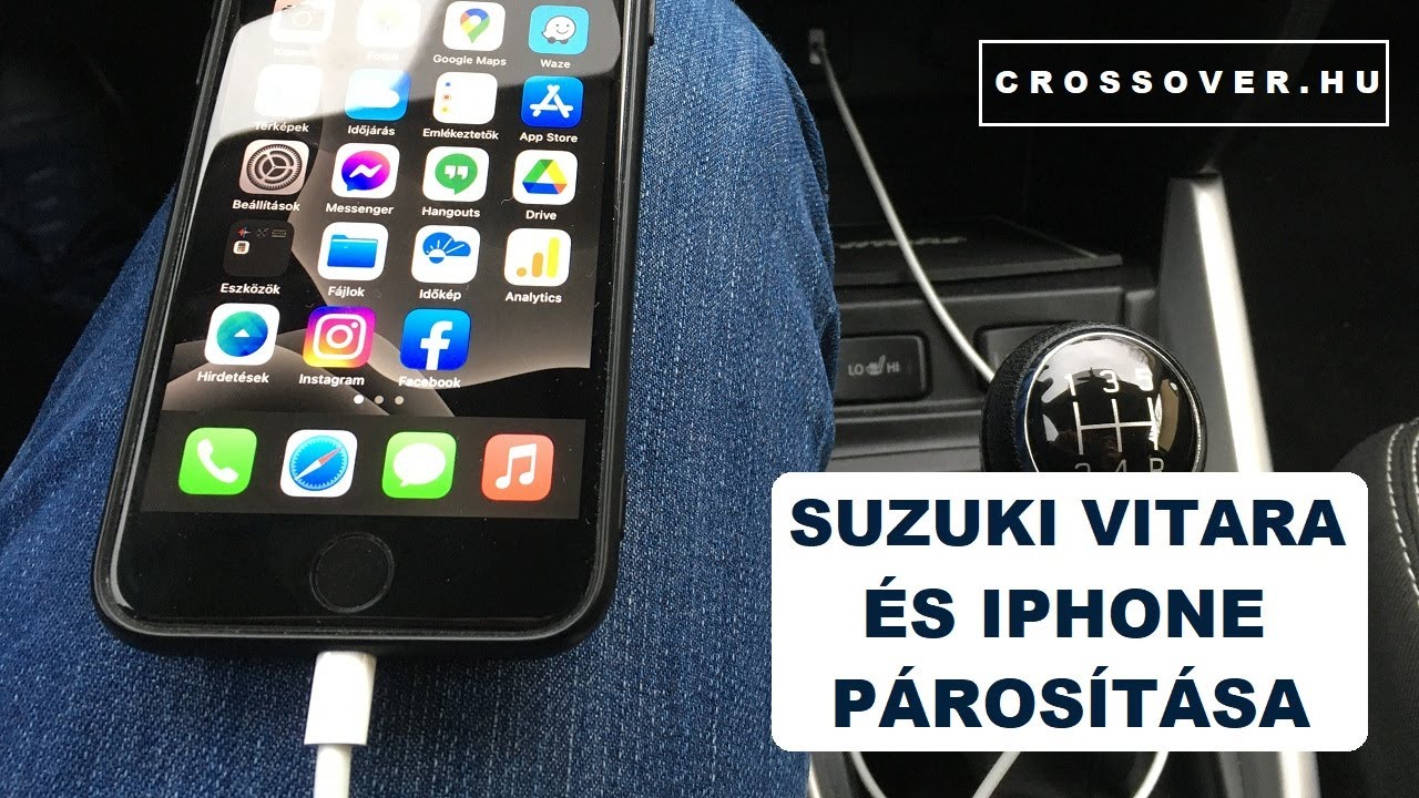 Suzuki Vitara (S-Cross, Swift, Ignis) és iPhone párosítás - tükrözés (2016 Vitara GL+, iPhone SE)