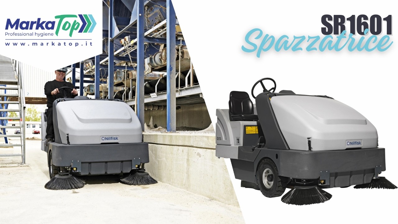 Nilfisk SR 1601 LPG MAXI – Spazzatrice Industriale ad Alte Prestazioni by Marka Top