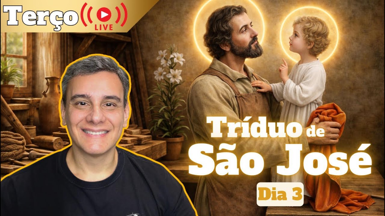#PedroSiqueira - TERÇO EM HONRA DE SÃO JOSÉ 2026 - 3º Dia do Tríduo - 19/03/2026.