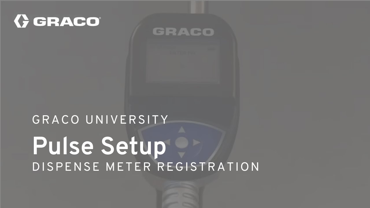 Pulse Setup - Dispense Meter Registration