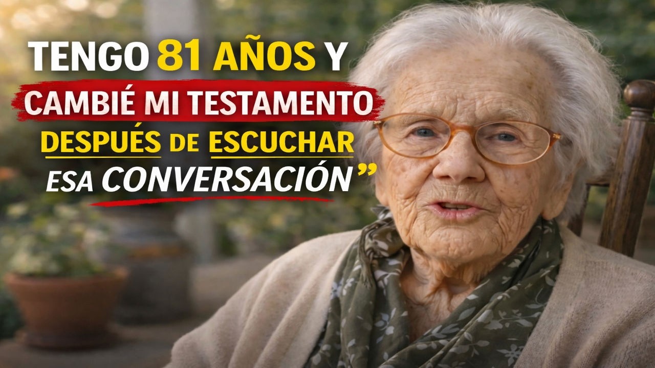 Tengo 81 años y cambié mi testamento después de escuchar esa conversación.