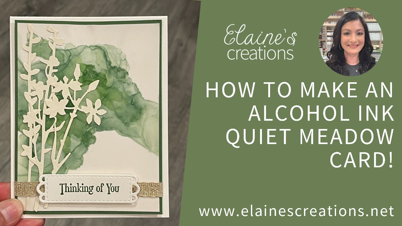Fun with Alcohol Ink Technique using the Quiet Meadow Bundle! Sweet Stampin'  Stampin' Up!