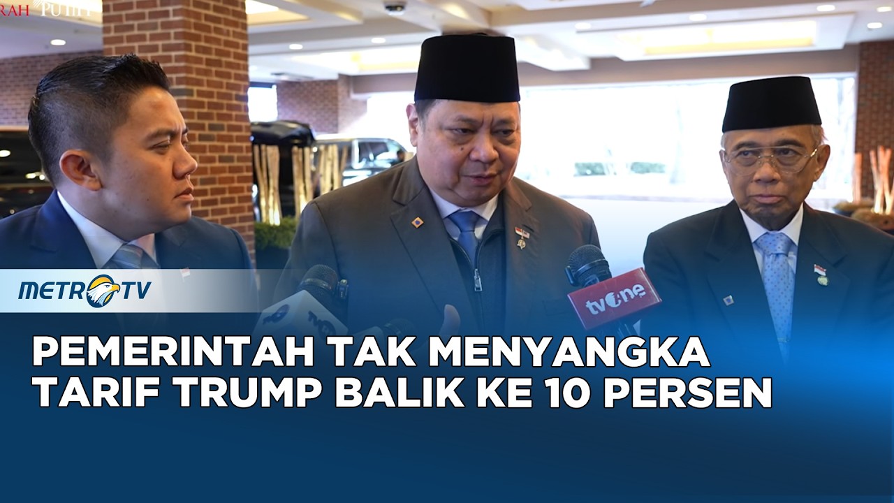 Menko Airlangga Respon Tarif Trump Balik ke 10 Persen
