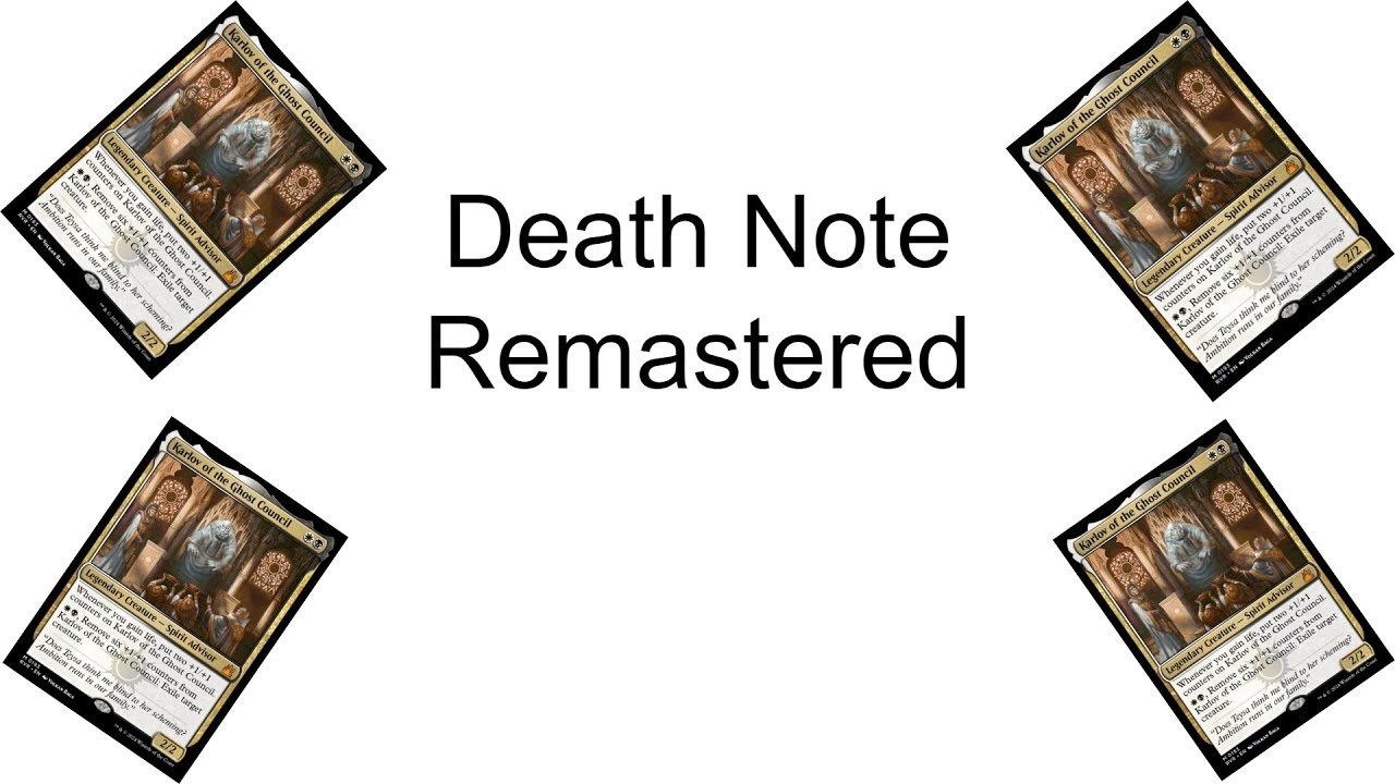 Death Note Remastered | Karlov of the Ghost Council, EDH Deck