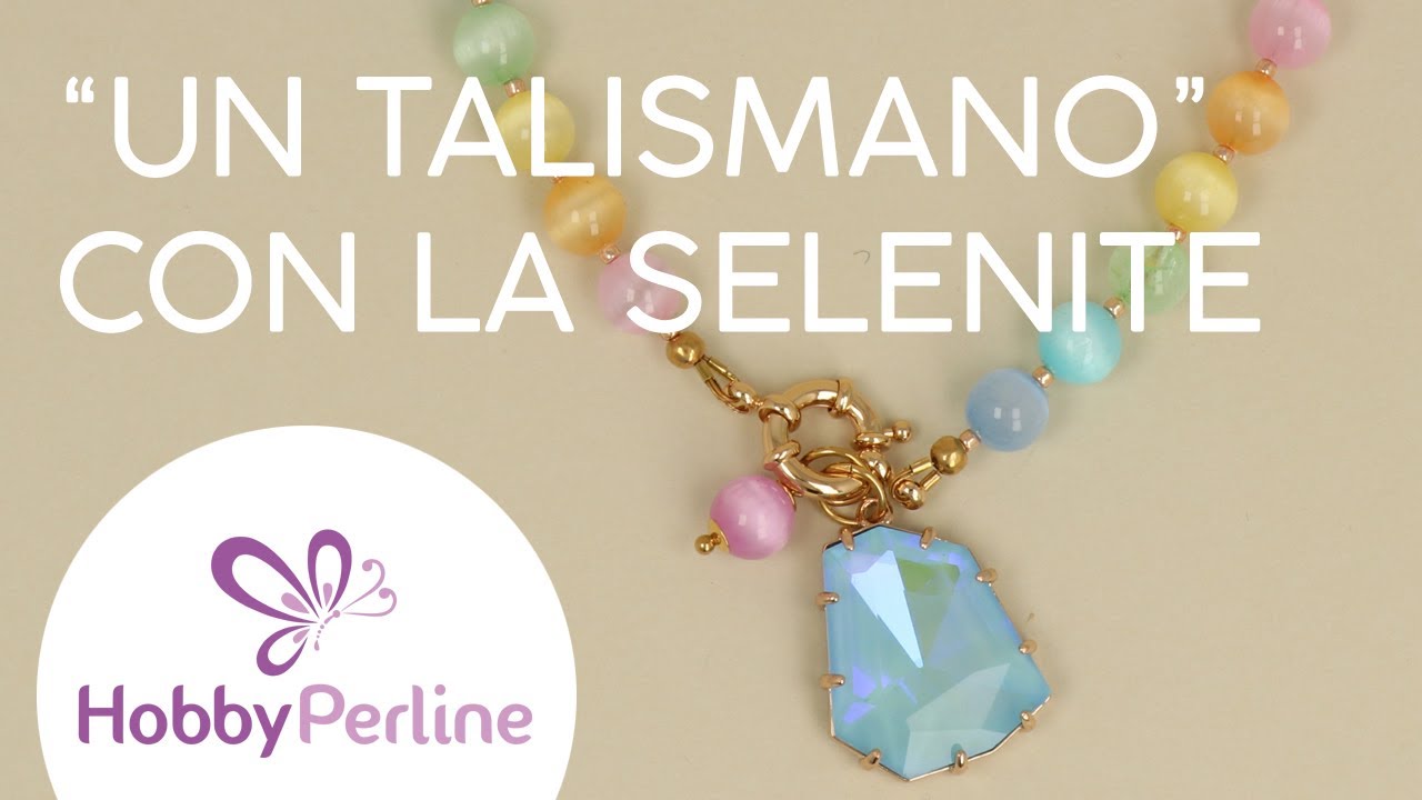Come fare una collana con la Selenite multicolor | TUTORIAL - HobbyPerline.com