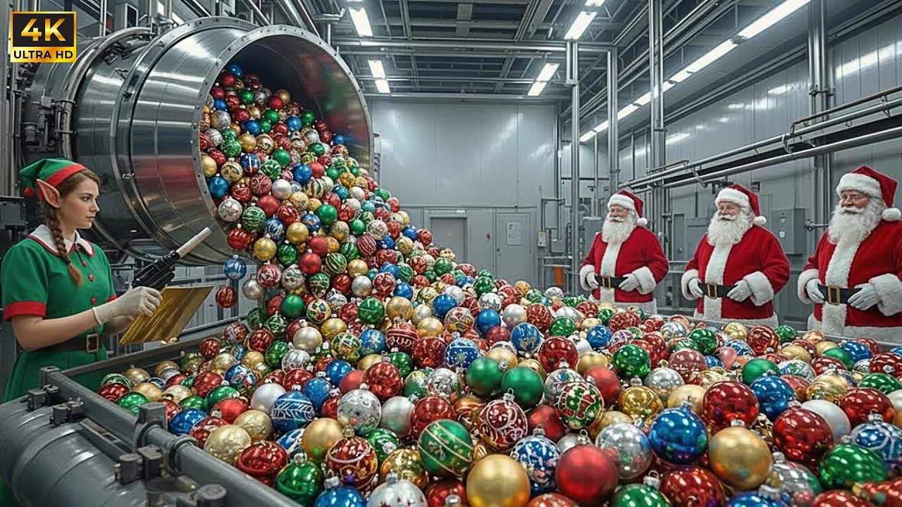 Inside a Glass Christmas Ornament Factory | How Millions of Ornaments Are Made (Full Process)