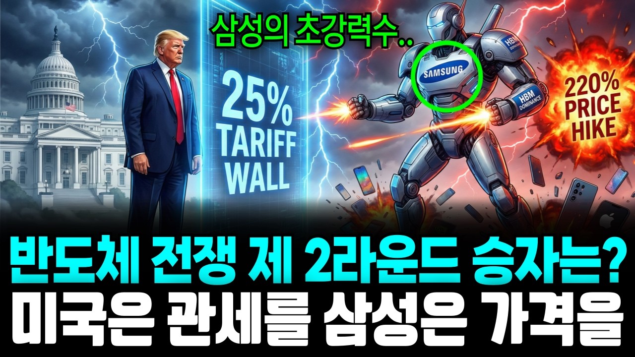 삼성이 미국을 무릎 꿇렸다 트럼프의 25% 관세 vs 삼성의 220% 가격 인상 폭탄으로 반격한 진짜 이유