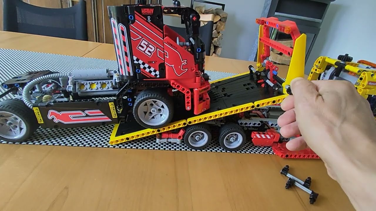 Lego Technic 8109 Abschlepper Tiefbett-Truck Funktionstest Technik