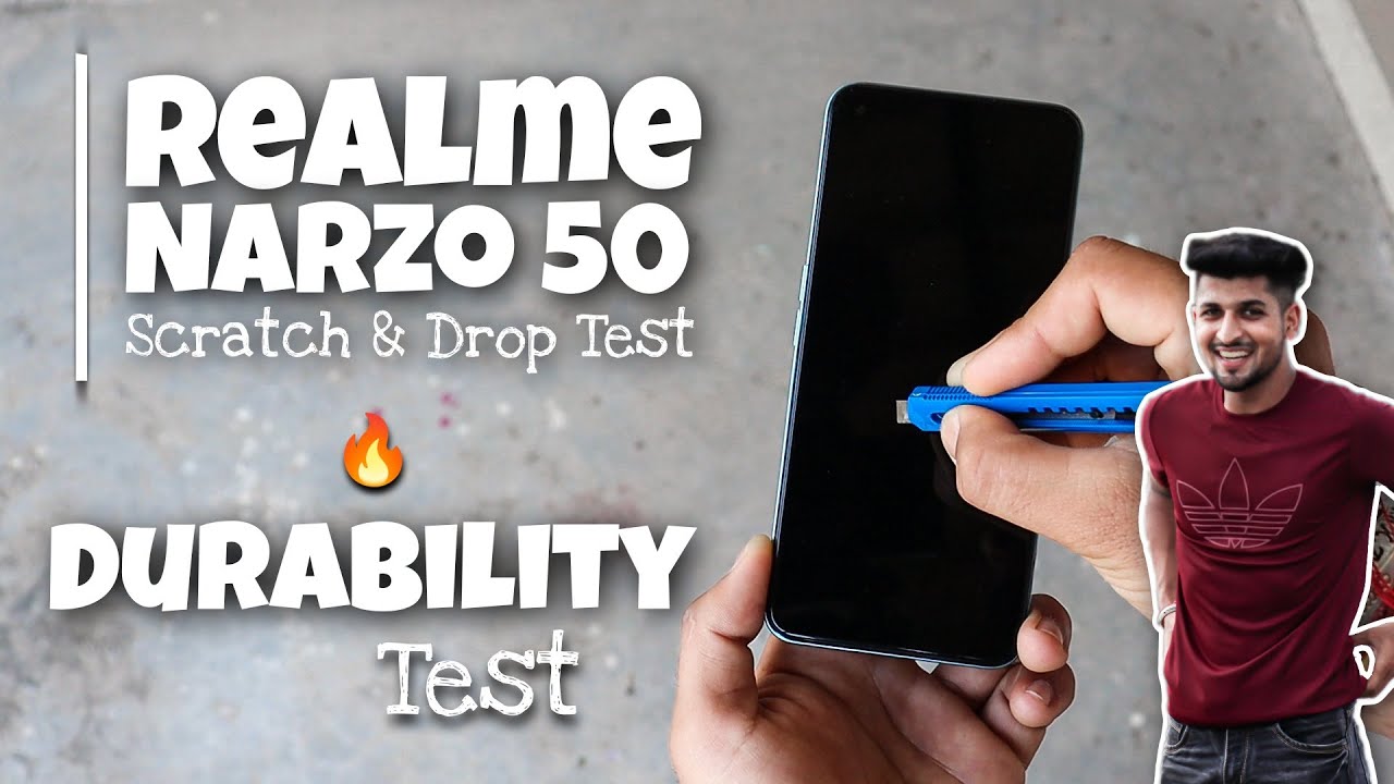 Realme Narzo 50 Durability Test in Hindi | Scratch & Drop Test