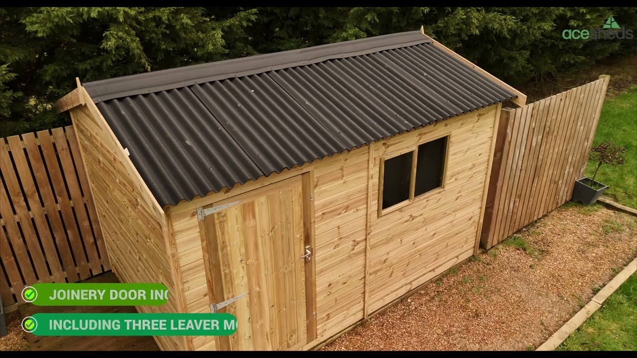 Croydon Apex Workshop | Heavy Duty Tongue & Groove Garden Workshop | Ace Sheds