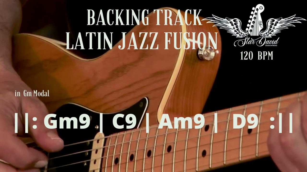 Backing Track Latin Jazz Fusion in Gm Modal