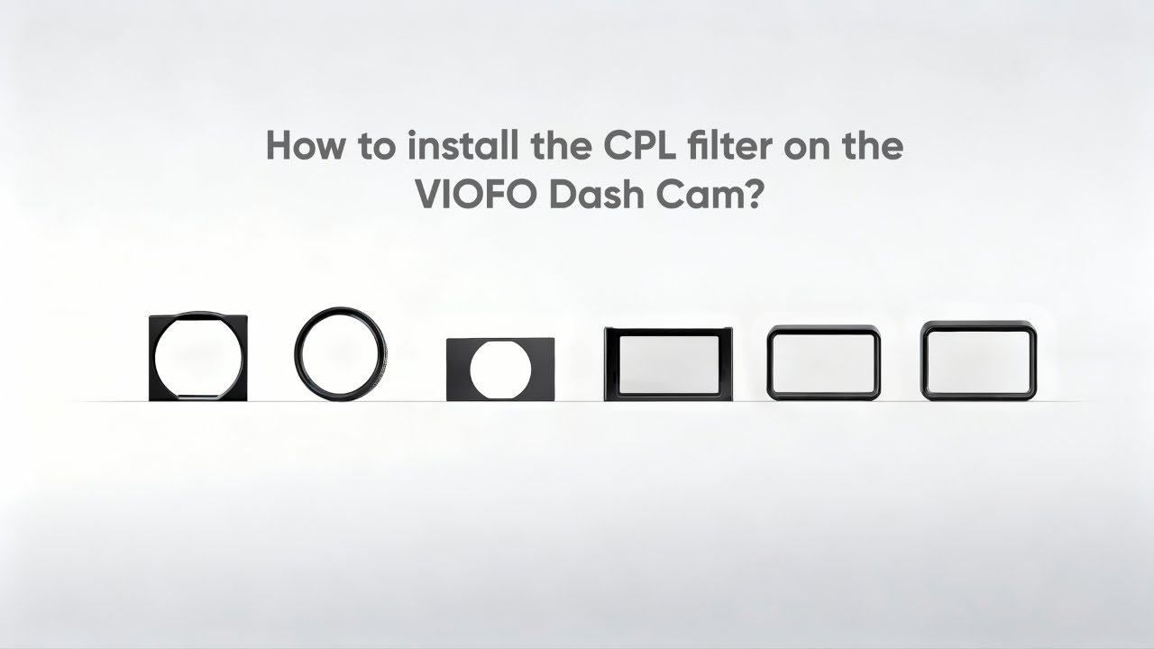 How to install the CPL filter on the VIOFO Dash Cam? #viofo #dashcam