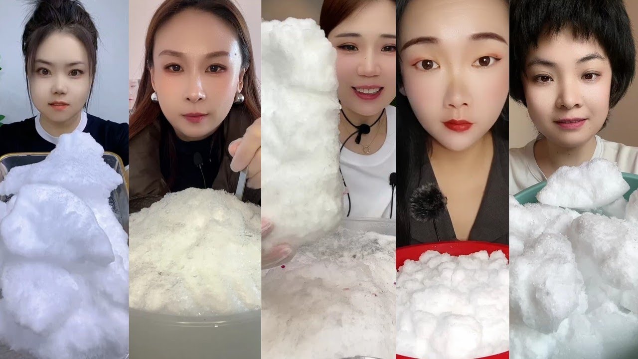 ASMR ICE EATING || FREEZER FROST ICE EATING || SATISFYING SQUEAKY SOFT CRUNCHY ICE BITES ASMR🧊