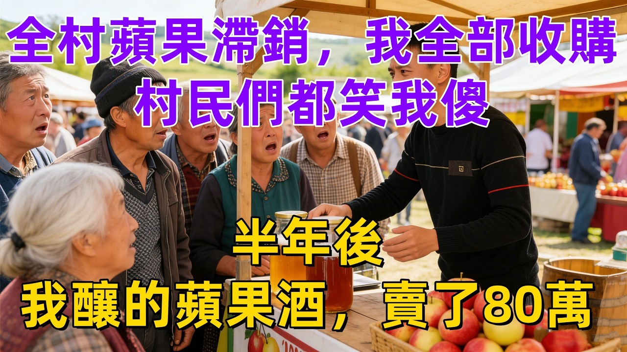全村蘋果滯銷，我全部收購，村民們都笑我傻，半年後，我釀的蘋果酒，賣了80萬