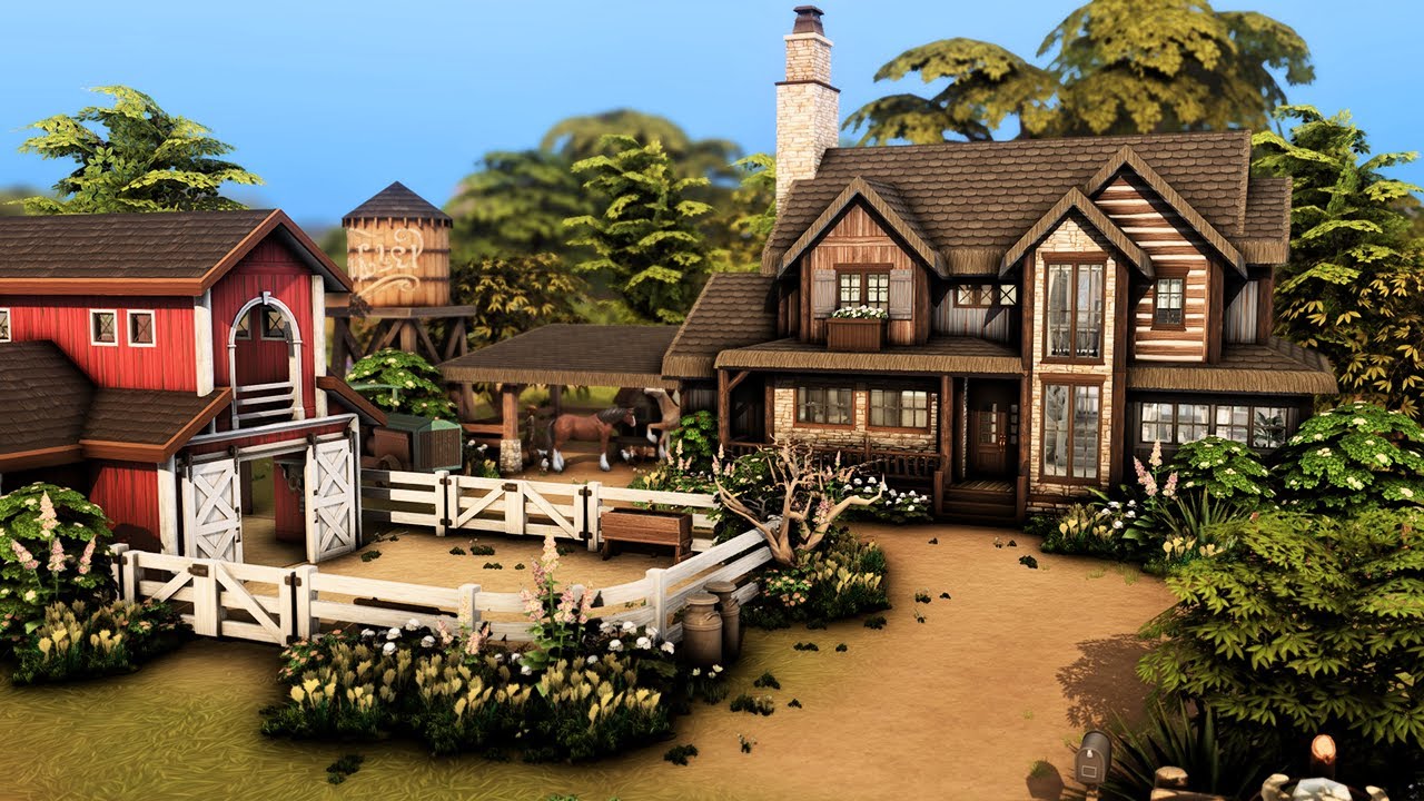 RANCHO PEQUENO - The Sims 4 Tomando as Rédeas Speed Build