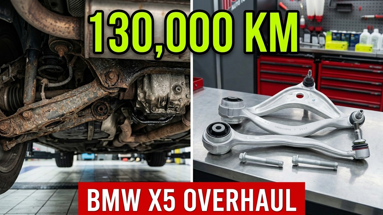 Возрождение BMW X5 F15 с пробегом 130 000 км: полный ремонт ходовой части и техническое обслуживание