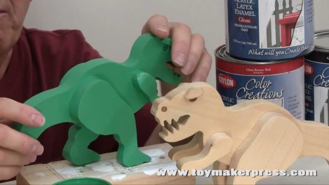 Wood Toy Plans - How to Paint Wood Toys with a Brush