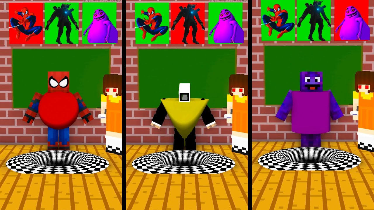 ALL Grimace Shake vs Fake Hole | Minecraft Mix