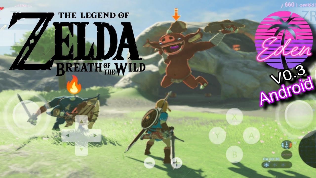 Legend Of Zelda : Breath Of the Wild on Android Eden Emulator Settings (Snapdragon 888)