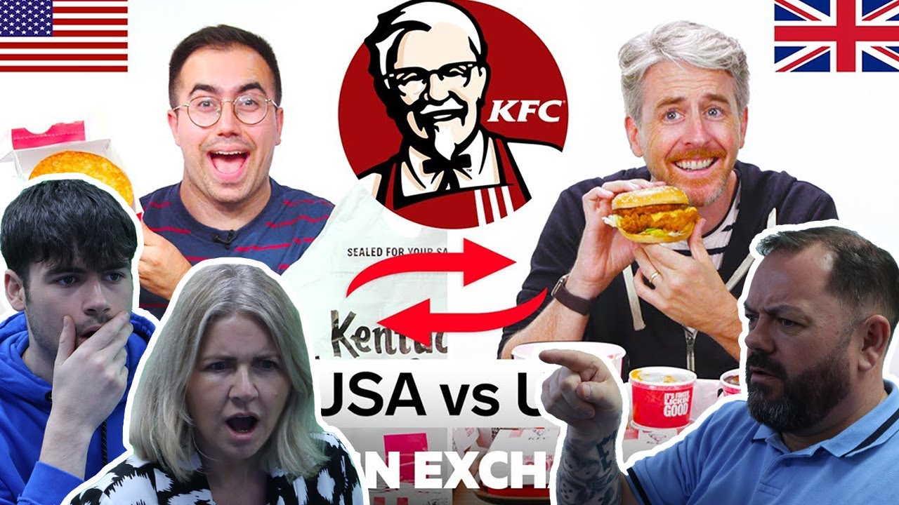 US vs UK KFC | Foreign Exchange | Food Wars! British Family Reacts!