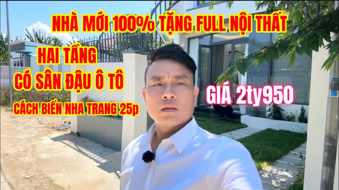 Nhà thi trấn hai tầng full nội thất. Gần bờ kè trần phú đường ô tô 