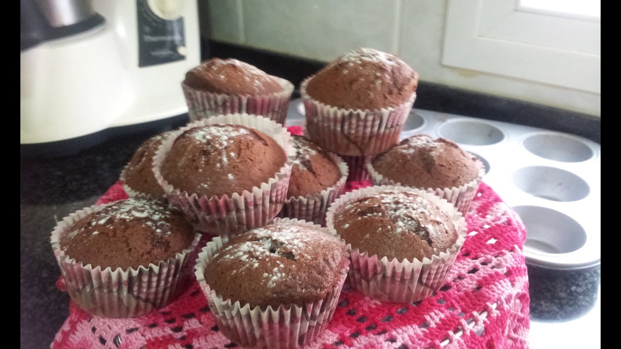Magdalenas de chocolate en Thermomix