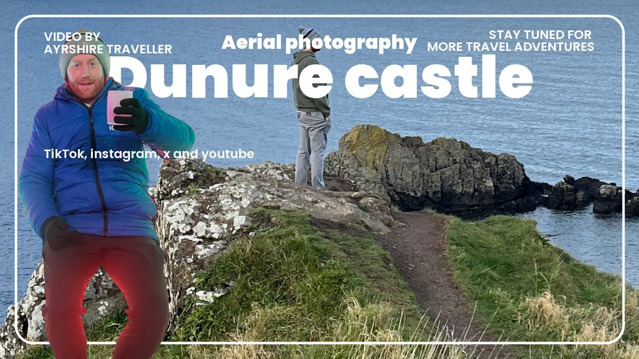 Dunure Castle & Coastline | Stunning Drone Views of Ayrshire
