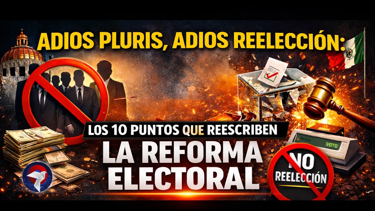 Adiós PLURIS, adiós reelección: Los 10 PUNTOS que reescriben la Reforma Electoral
