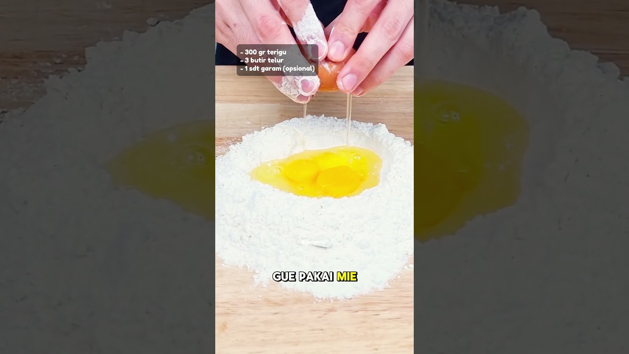 [ HOMEMADE RUBBER NOODLES] Only 2 ingredients without a machine, guys 😍. For those who like thick...