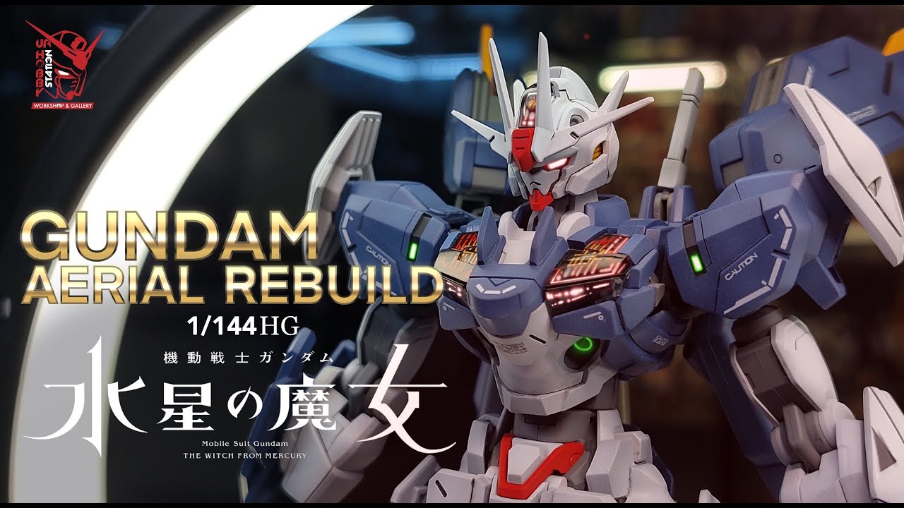 Gundam Aerial Rebuild HG 1/144 Custom Build | ASMR | The Witch From Mercury