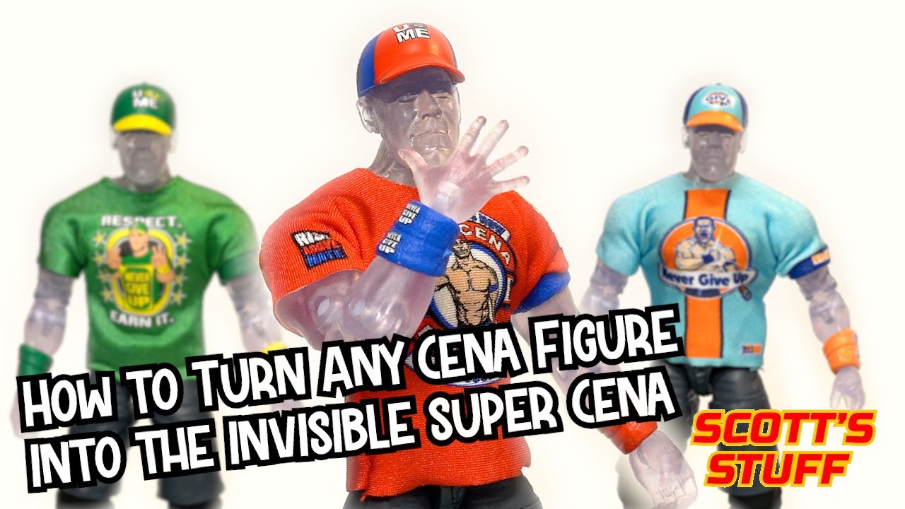 Custom WWE Elite John Cena | Turning 2 Walmart Exclusives into the Ultimate Invisible Cena figure.