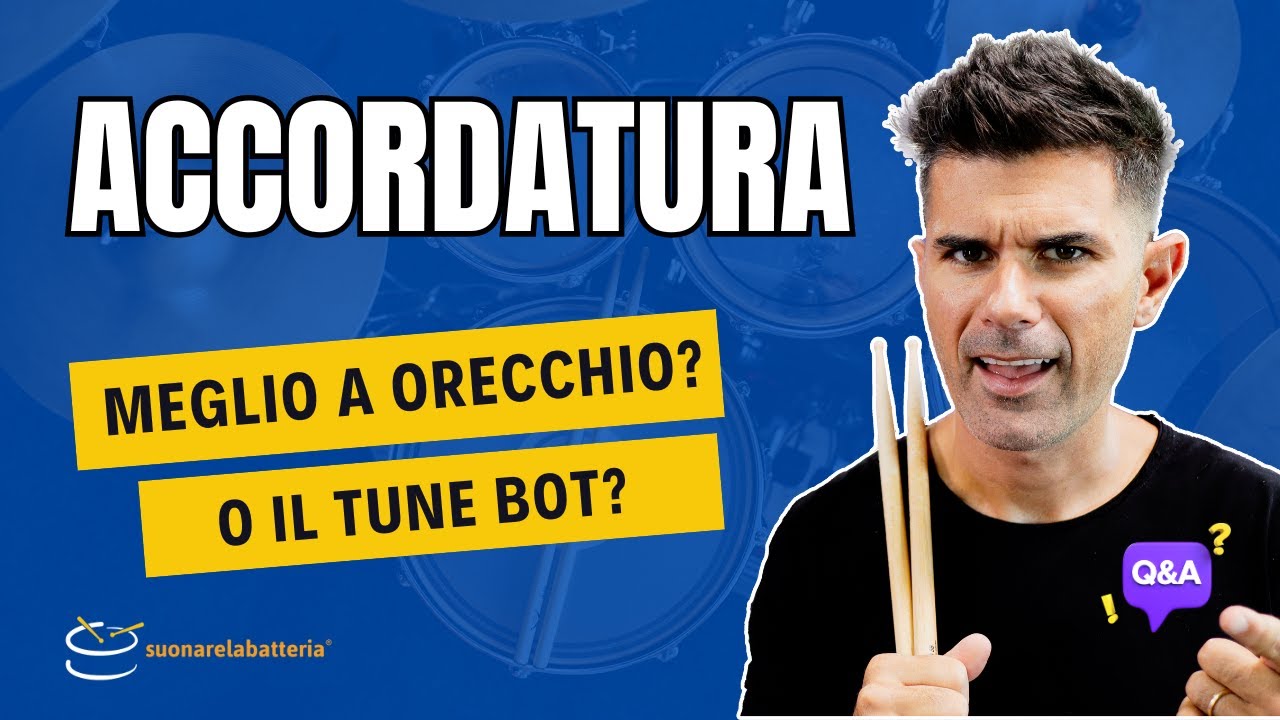 Accordare la Batteria: meglio a orecchio o con accordatori elettronici?