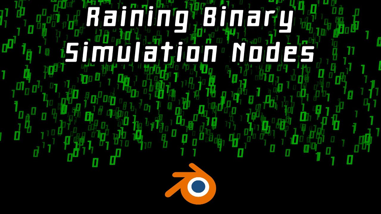 Matrix Digits Effect using Simulation Nodes - Blender Tutorial