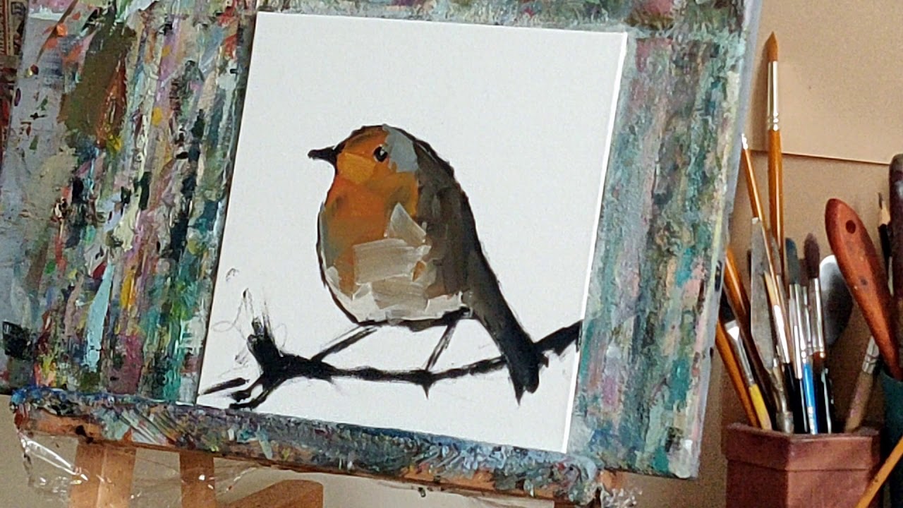 How I Paint A Robin - Impressionist Artist Vivek Mandalia