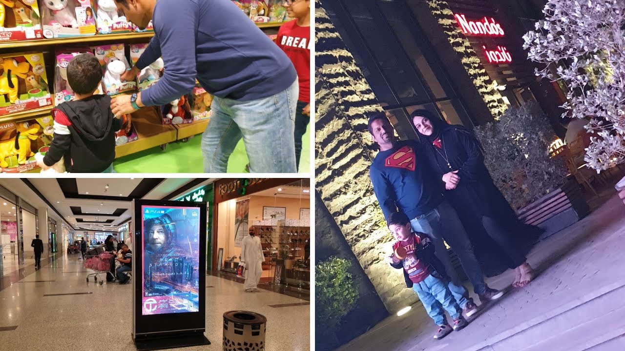 Hubby ki harkatein toy store pe 😂! Last day in Riyadh