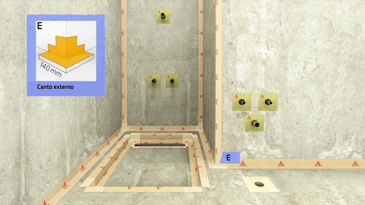 Sika® SealTape F: Banda elástica de impermeabilização e ponte de fissuras