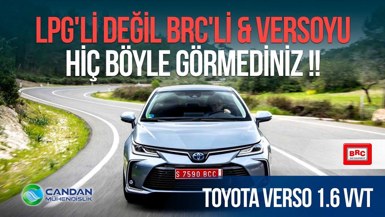 Ticari Taxi Toyota Verso 1.6 VVTİ : LPG'li Değil BRC'li & Versoyu Hiç Böyle Görmediniz !!
