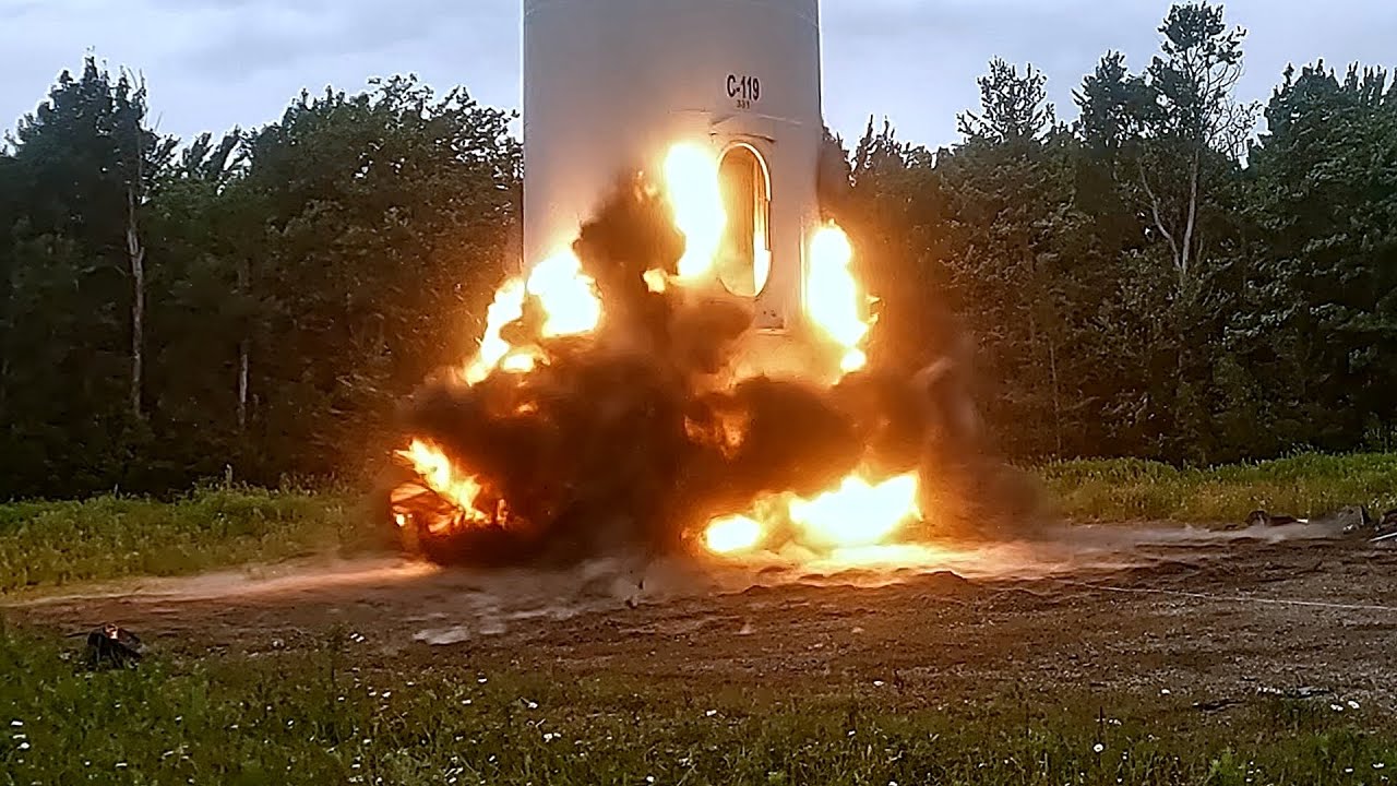 EXPLOSIVES DEMOLITION | Damaged Wind Turbine