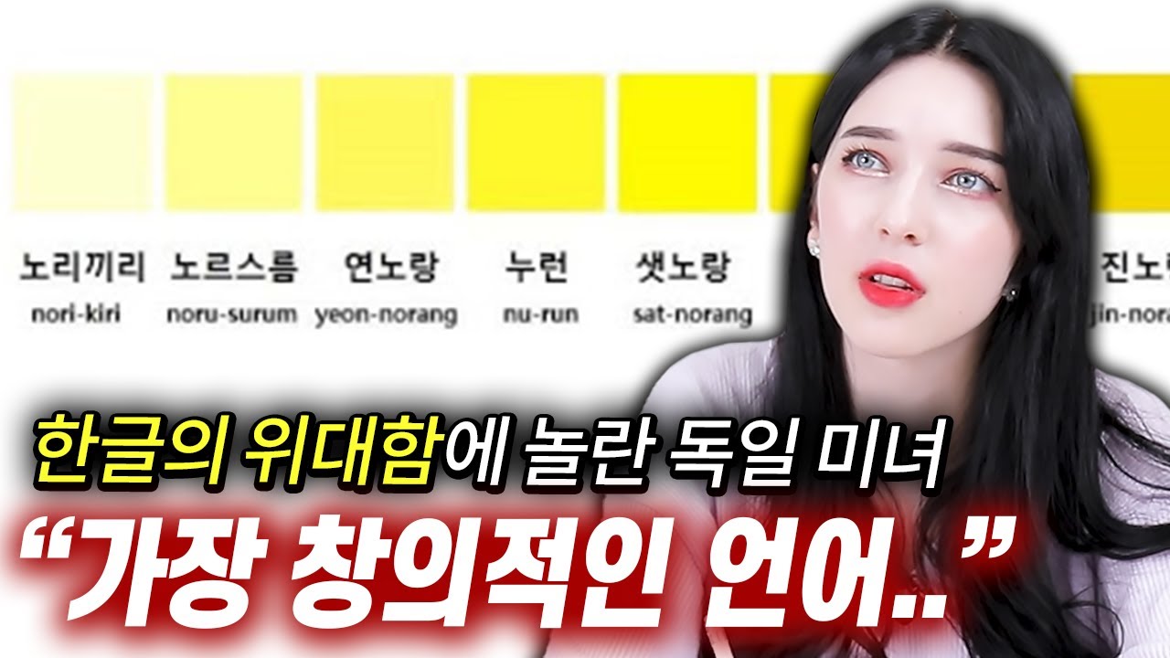 알면 알수록 빠져드는 한국어의 위대함에 놀란 독일 미녀 반응